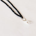 COLLAR NEGRO PLATEADO DE CRISTAL INTERCAMBIABLE