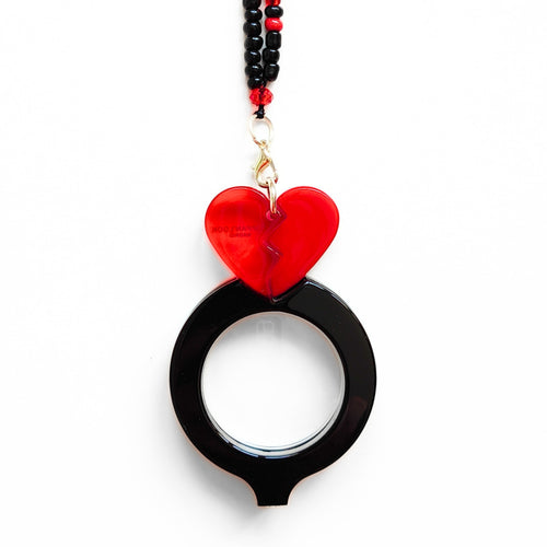 COLGANTE-GAFAS CORAZON PARTÍO ROJO - EDICIÓN 15 AÑOS