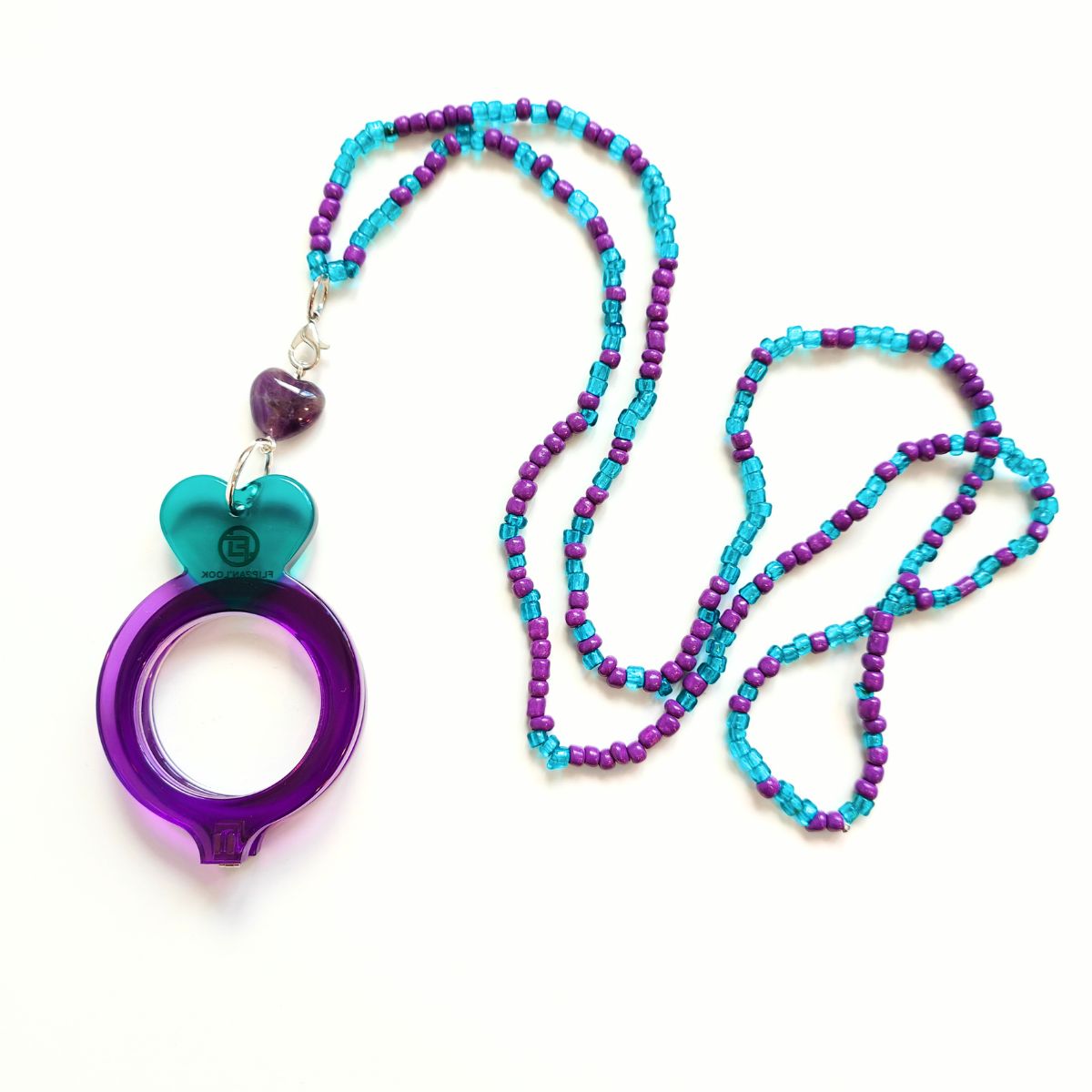 CORAZÓN VIOLETA-VERDE