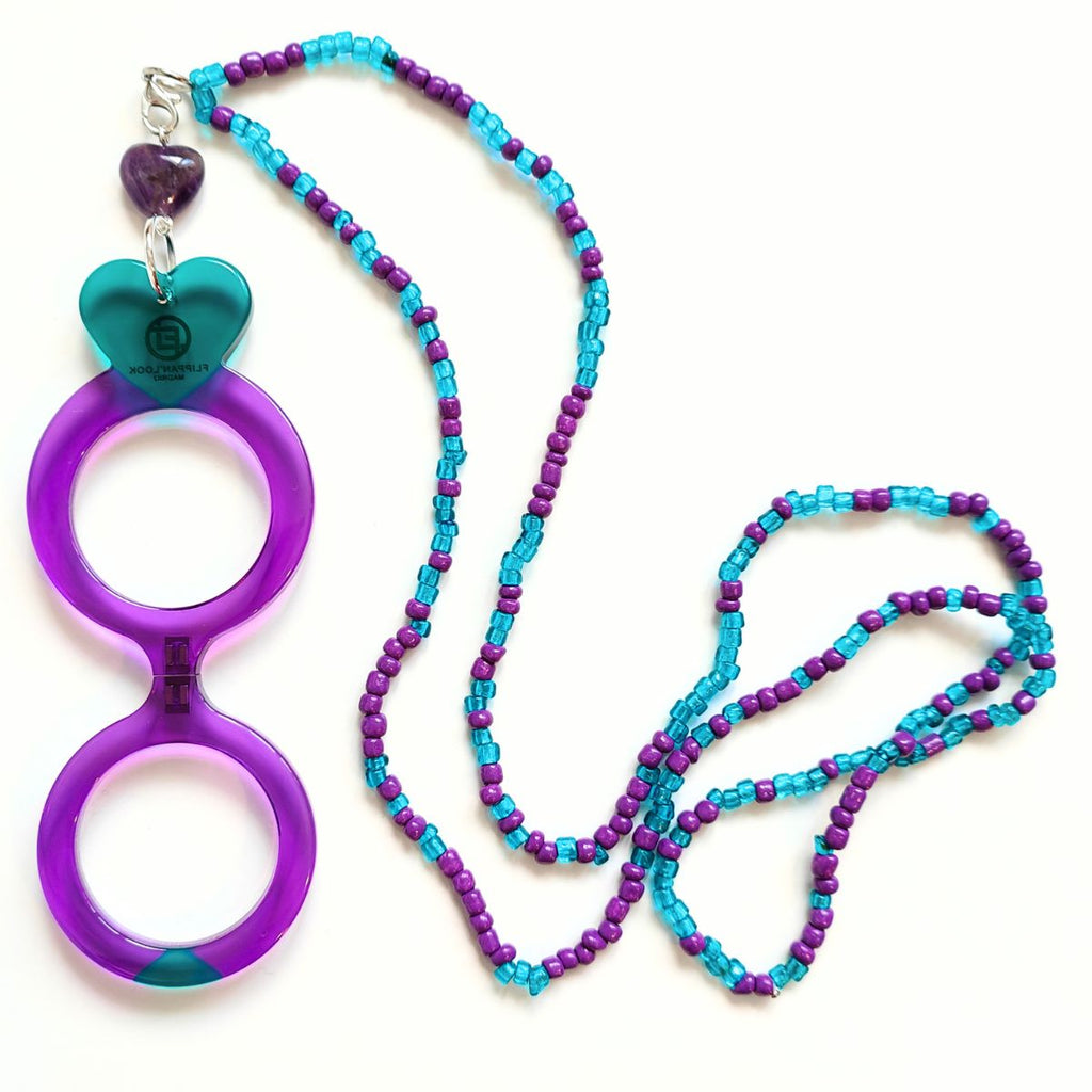 CORAZÓN VIOLETA-VERDE