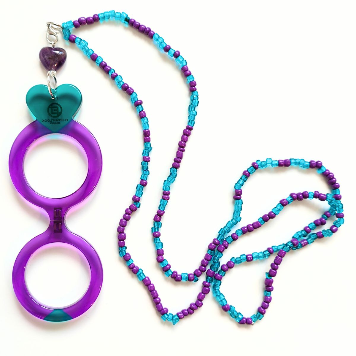 CORAZÓN VIOLETA-VERDE