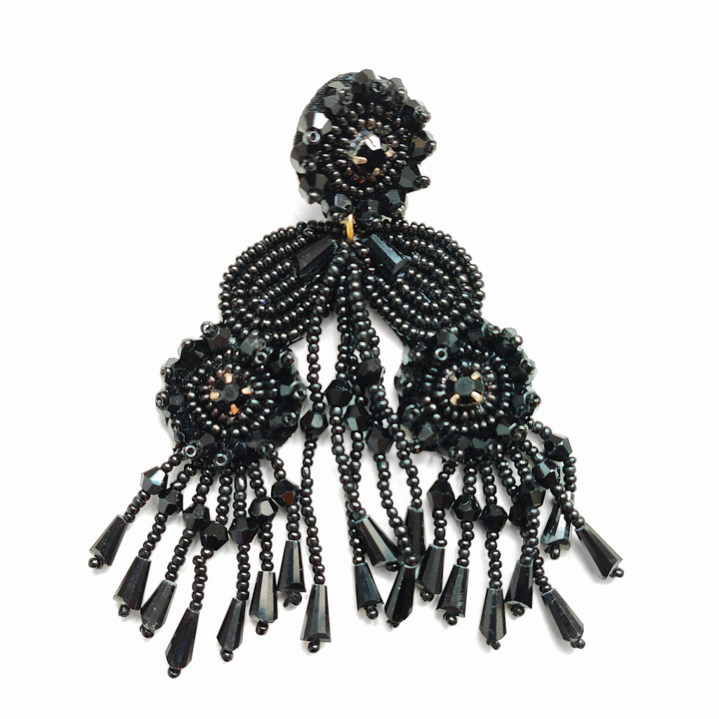 PENDIENTES FRIDA NEGRO