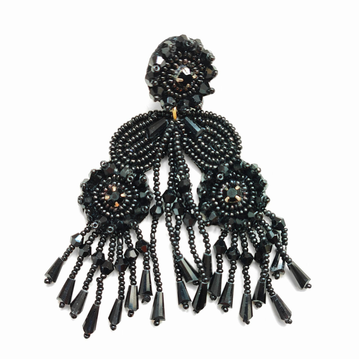PENDIENTES FRIDA NEGRO
