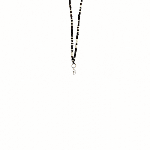 BEIGE-BLACK INTERCHANGEABLE NECKLACE