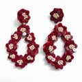 PENDIENTES GOYA BURDEOS
