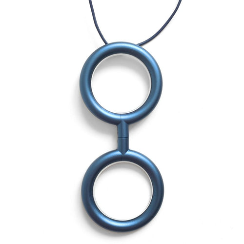 COLGANTE GAFAS LE CORBUSIER AZUL