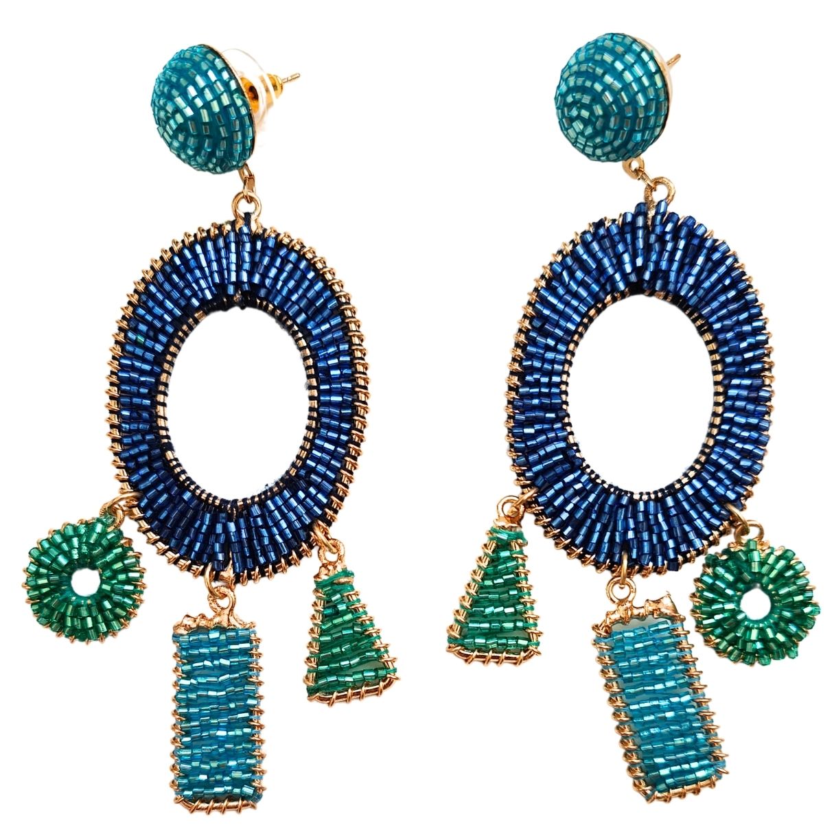 PENDIENTES OH! AZUL