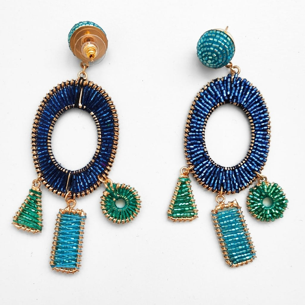 PENDIENTES OH! AZUL