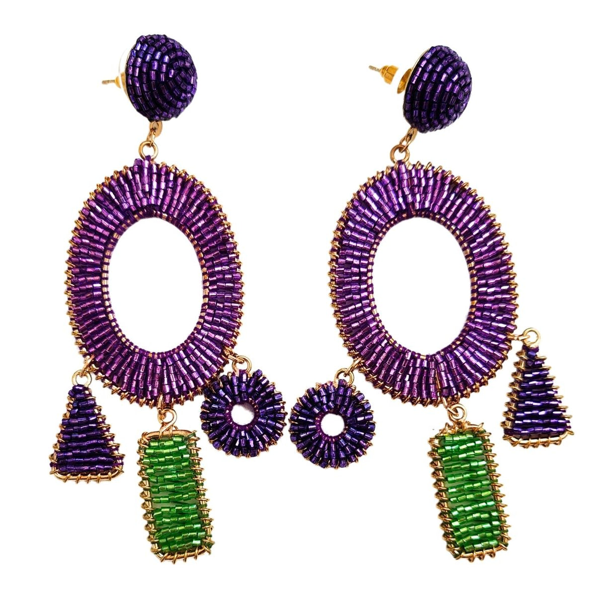PENDIENTES OH! MORADOS