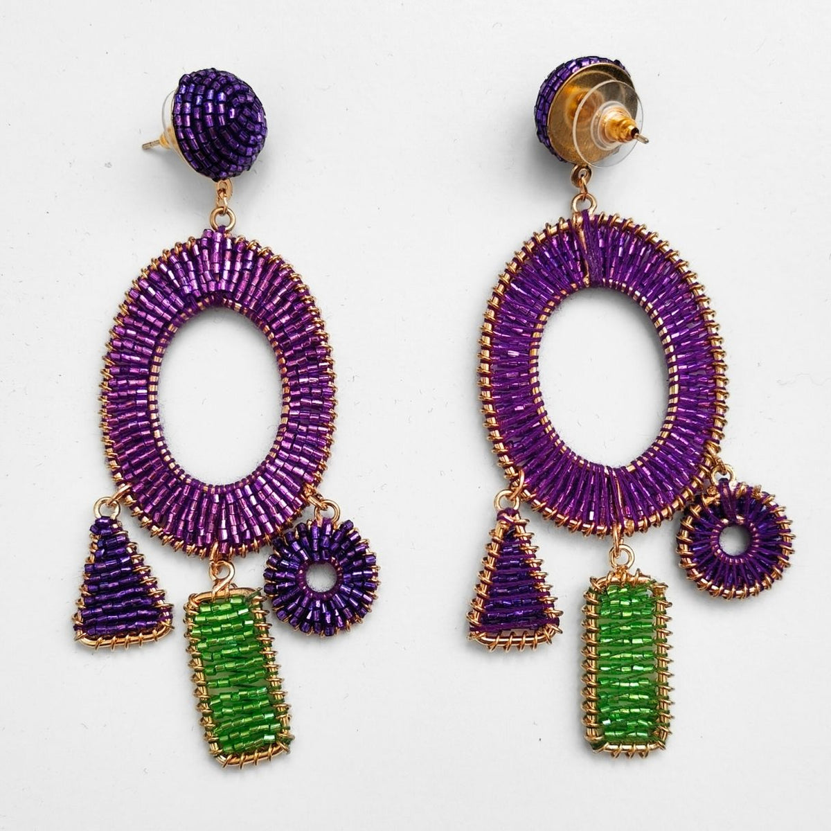 PENDIENTES OH! MORADOS