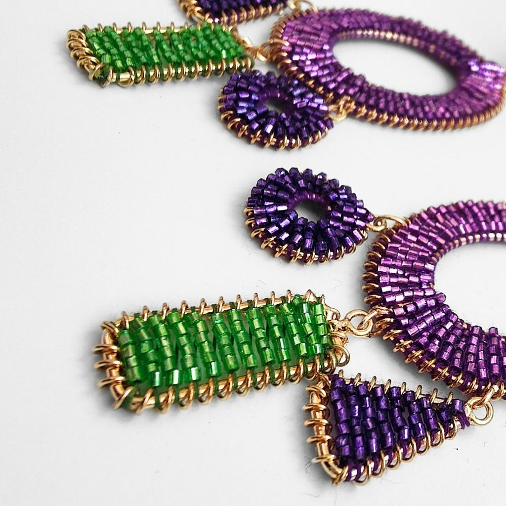 PENDIENTES OH! MORADOS
