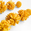 PENDIENTES POMPÓN AMARILLO