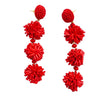 PENDIENTES POMPÓN ROJO
