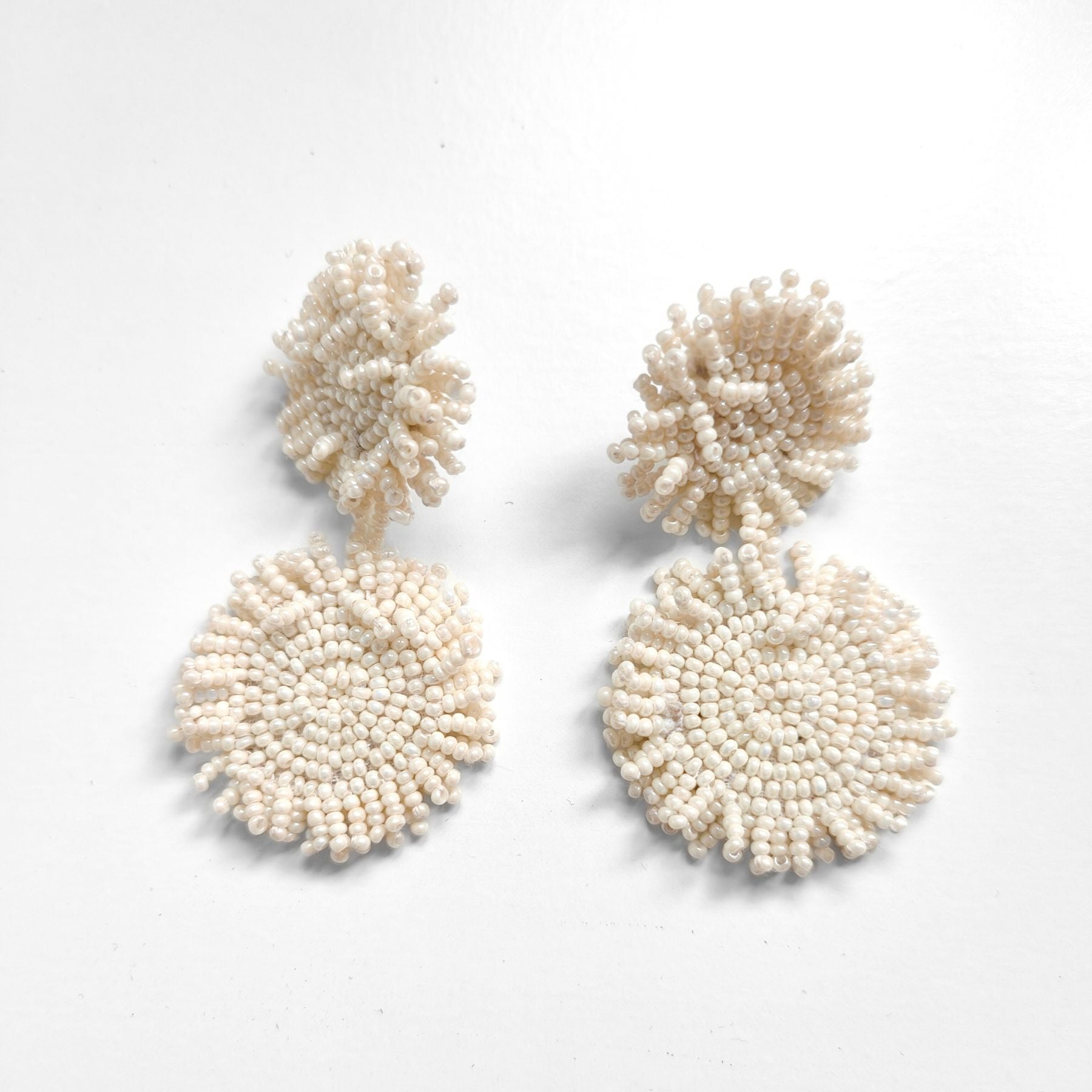 PENDIENTES VAN GOGH BLANCO