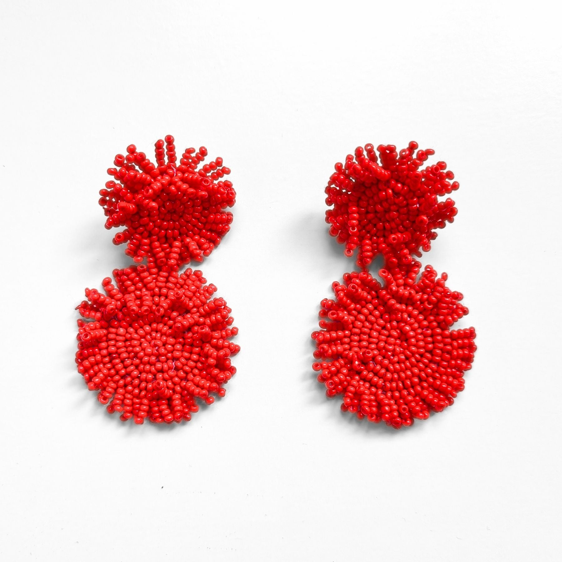 PENDIENTES VAN GOGH ROJO