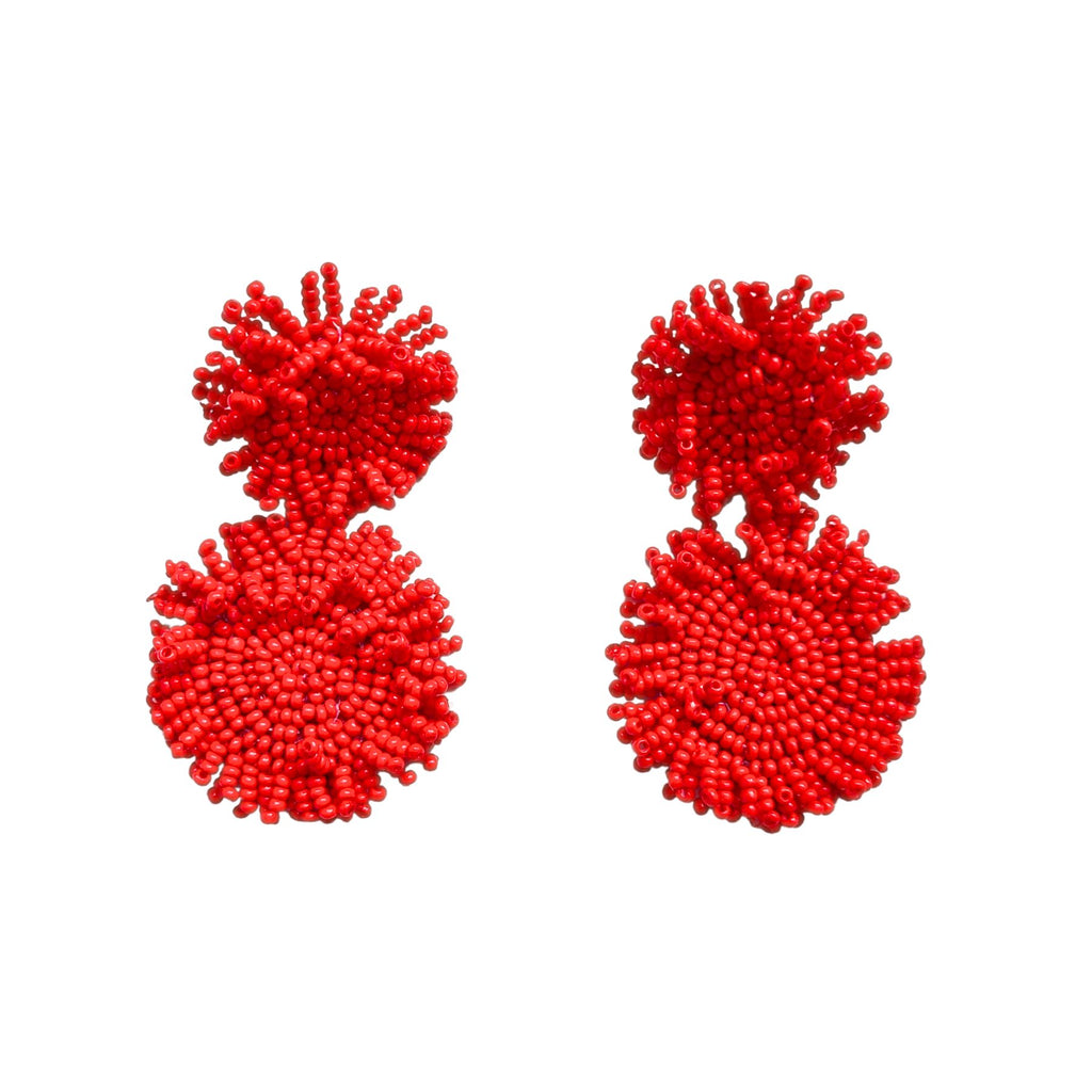 PENDIENTES VAN GOGH ROJO