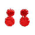 PENDIENTES VAN GOGH ROJO