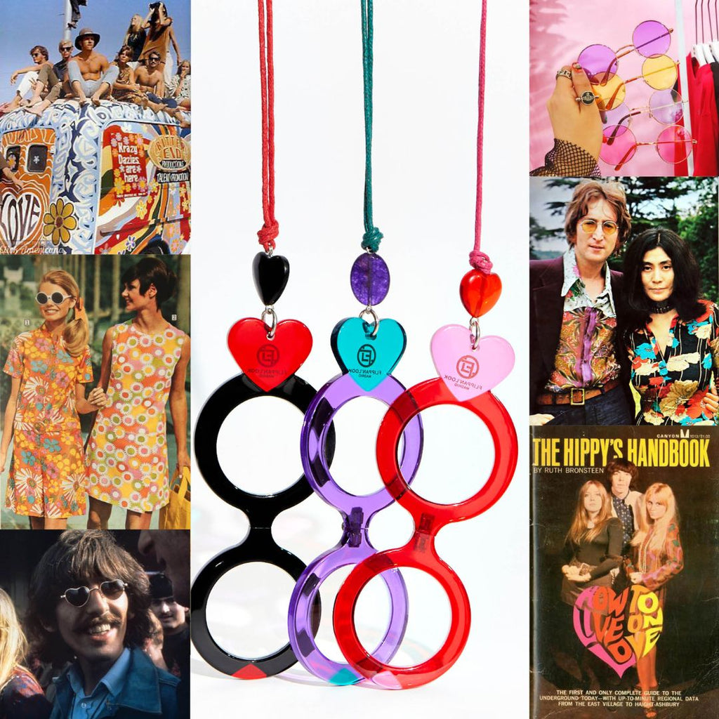 Colección corazón inspirada en el movimiento hippie de los años 60. Paz y amor