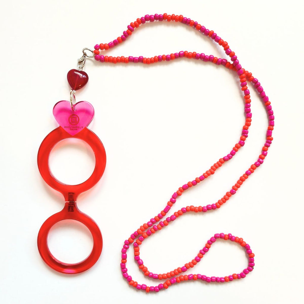 CORAZÓN ROJO-ROSA