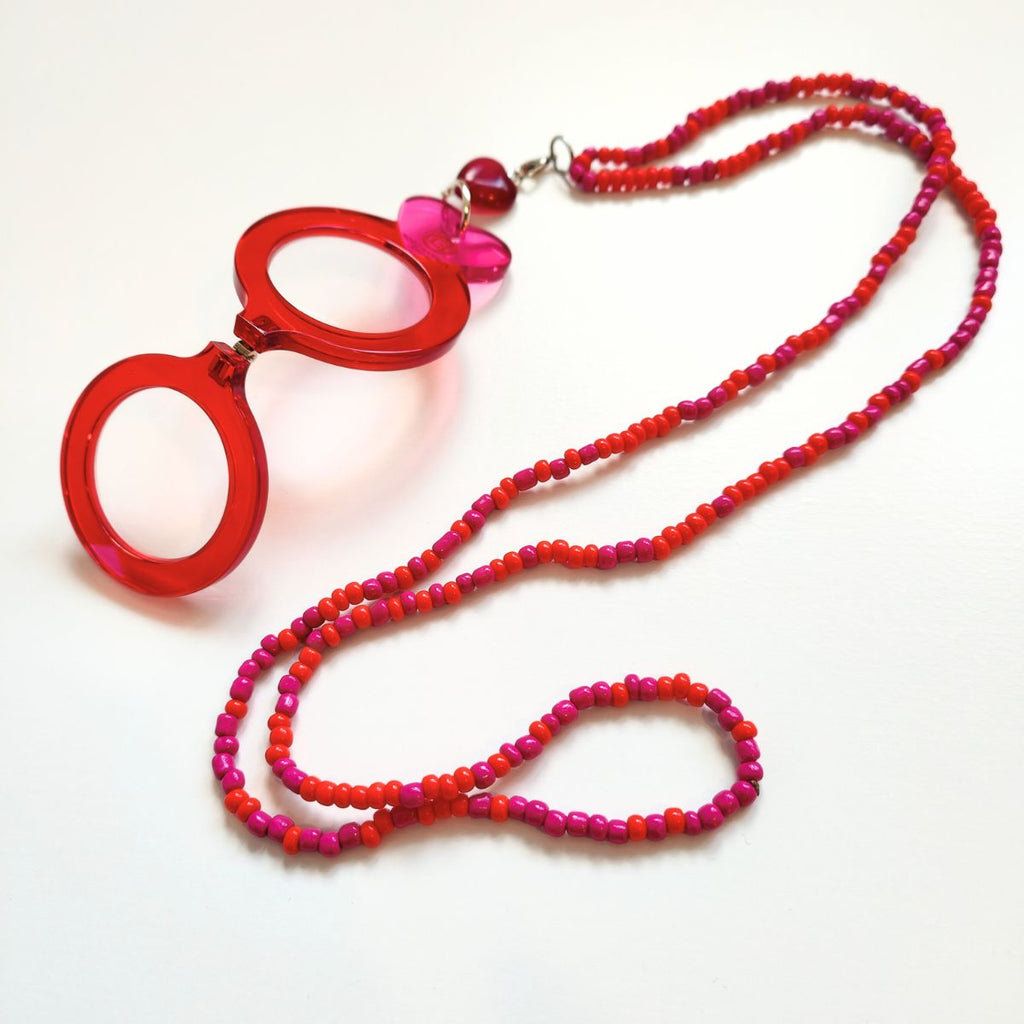 CORAZÓN ROJO-ROSA