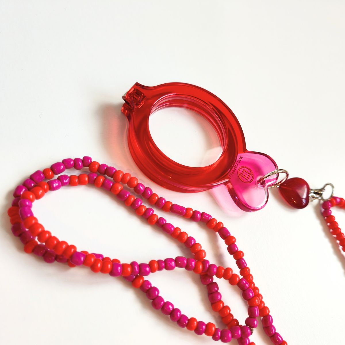 CORAZÓN ROJO-ROSA