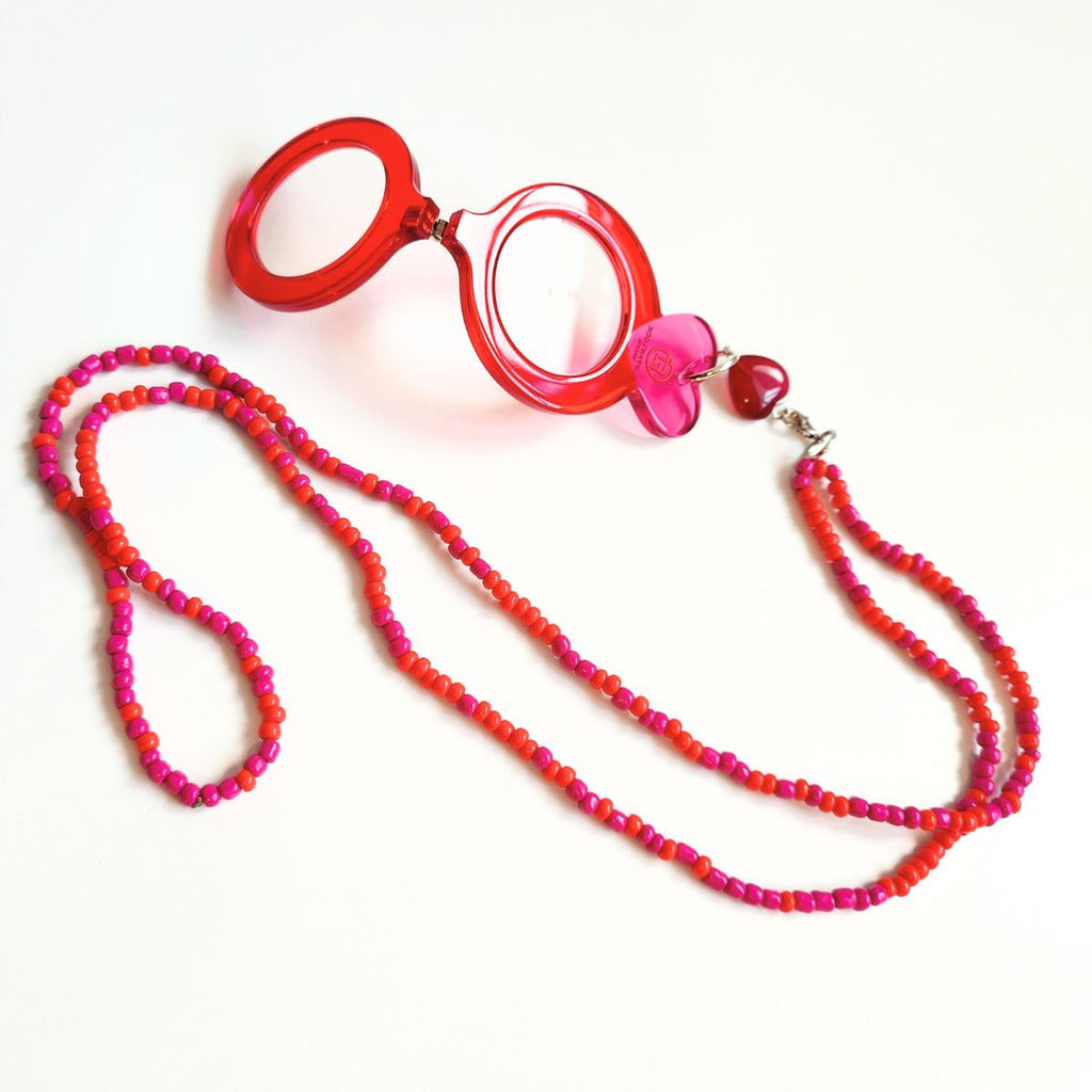 CORAZÓN ROJO-ROSA