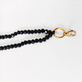 COLLAR NEGRO DORADO DE CRISTAL INTERCAMBIABLE
