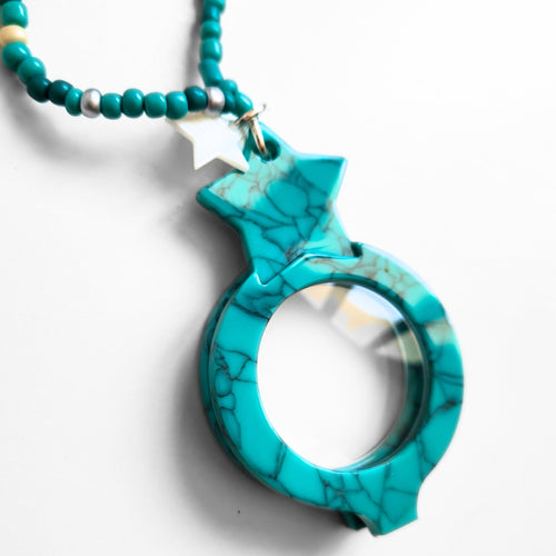 COLGANTE-GAFAS ESTRELLA TURQUESA