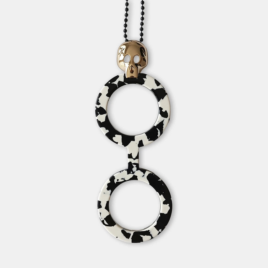 CALAVERA BLANCA Y NEGRA