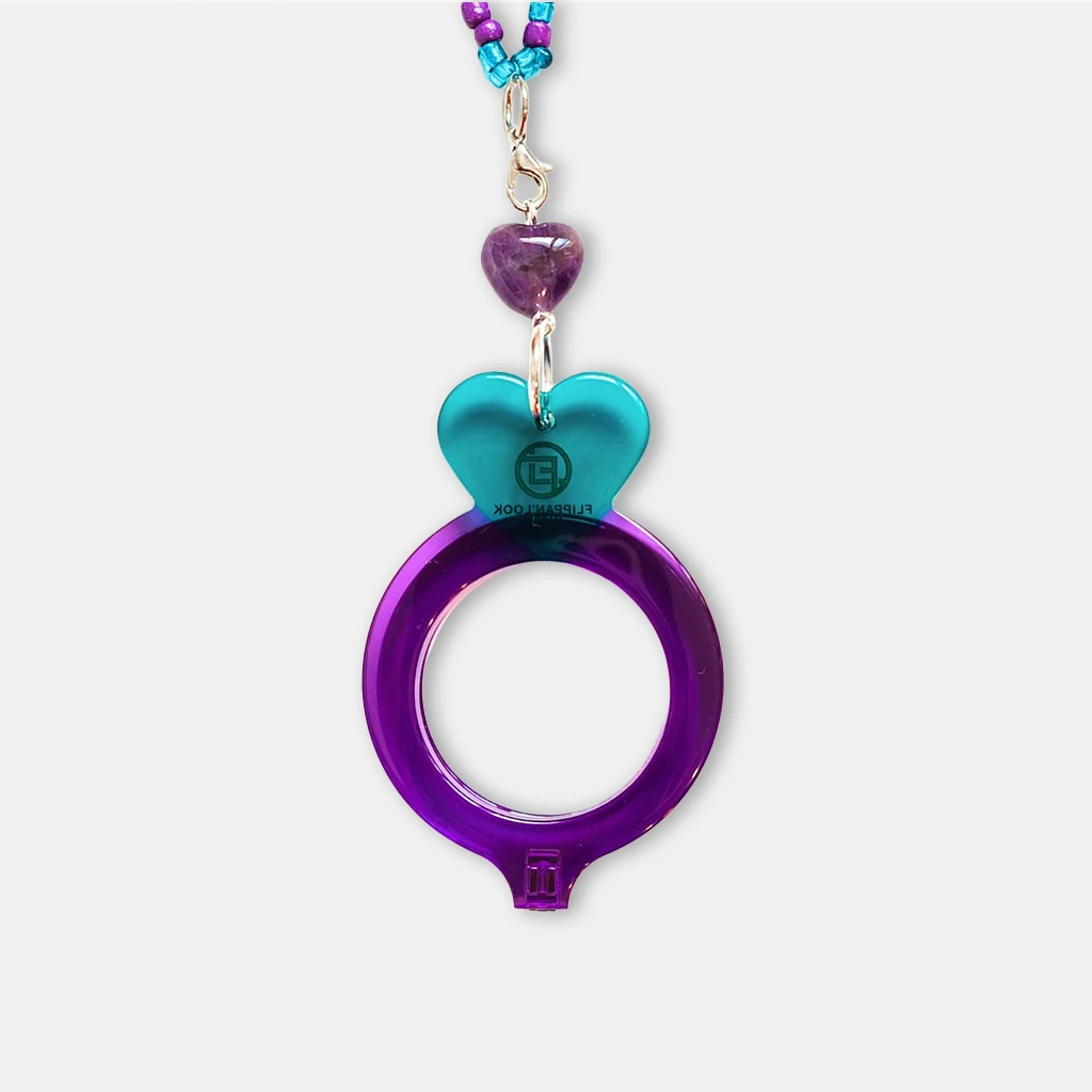 CORAZÓN VIOLETA-VERDE