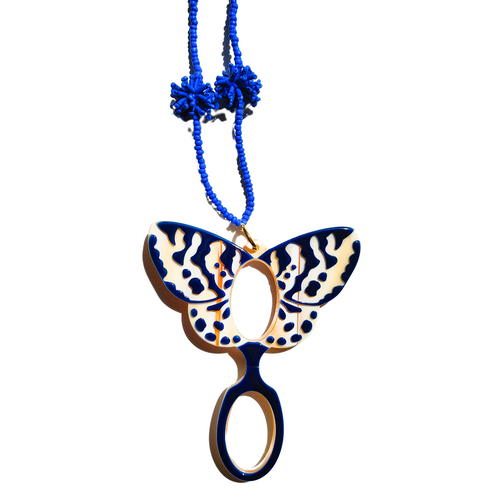 COLGANTE-GAFAS MARIPOSA VAN DER AST AZUL